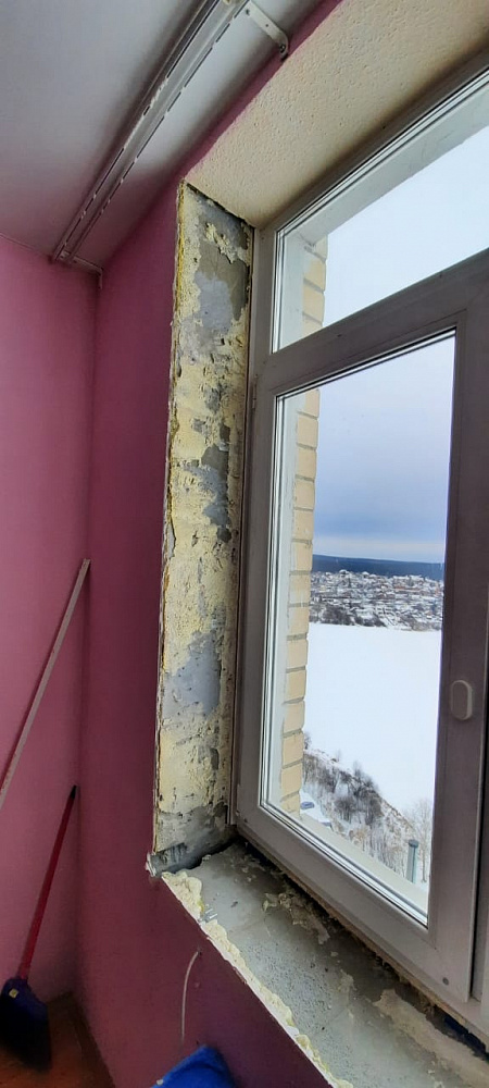 Утепление откосов