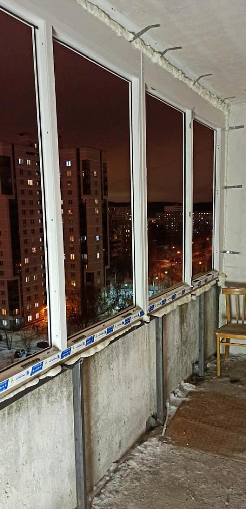 Установка стеклопакетов на лоджии